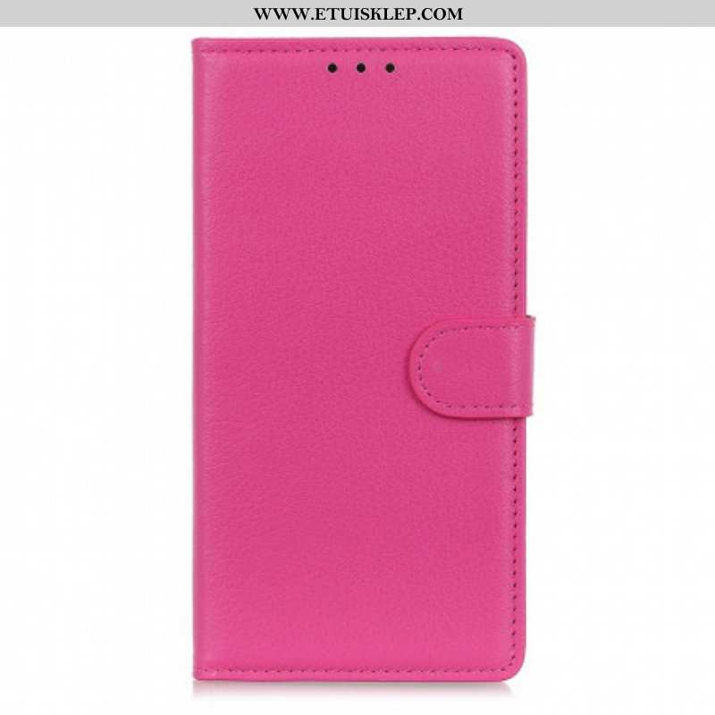 Etui Folio do Xiaomi Redmi Note 10 / 10S Efekt Skóry Liczi Premium